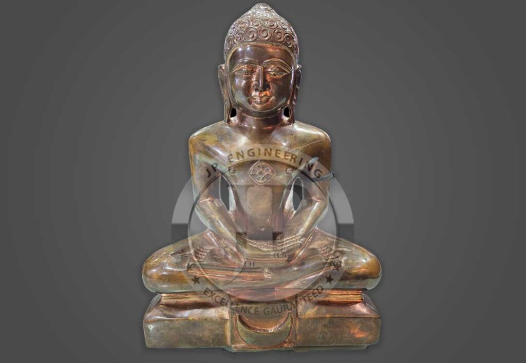 Mahaveer Jain Copper Statue